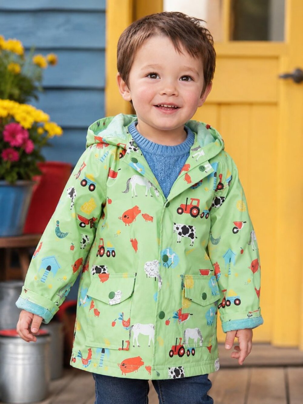 Powell Craft Farmyard Raincoat NEW NWT